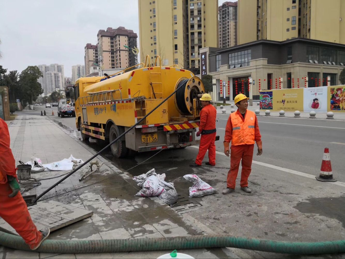 清远排污管道清淤-管道清洗